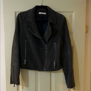 J Brand Women's charcoal grey suede Jacket